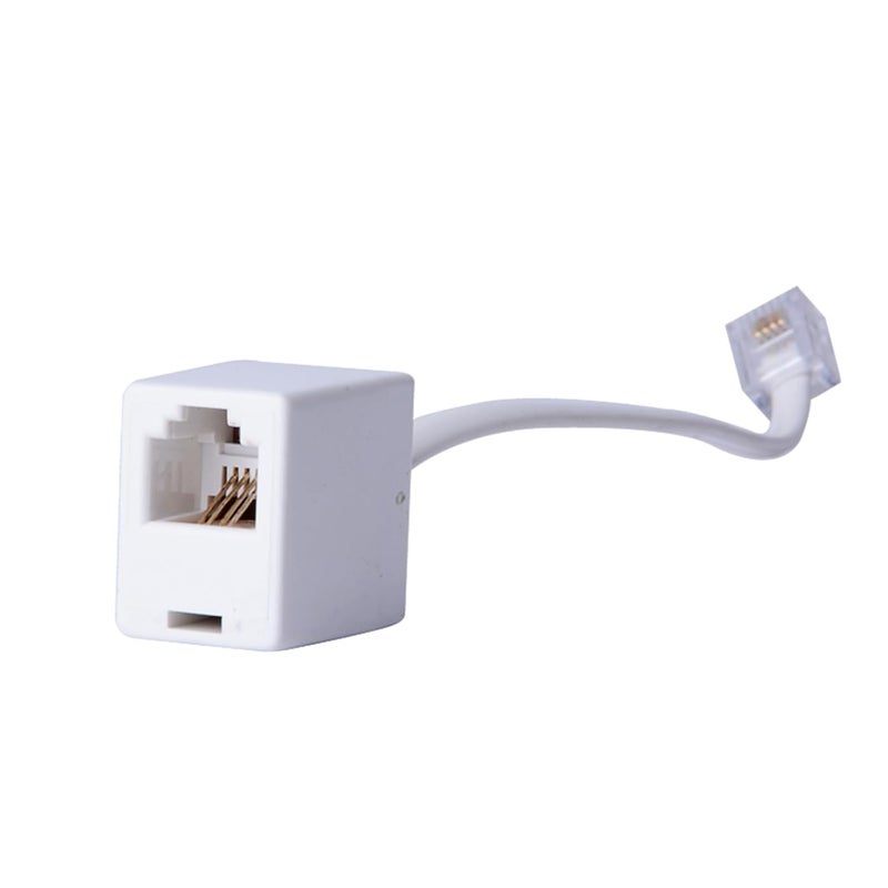 HAWAKA RJ11 Phone Jack Extension Adapter, 2-Pack 6P4C Male to Female Connector for Telephone, Modem, Fax Machine - Gold Plated Contacts - Image 4